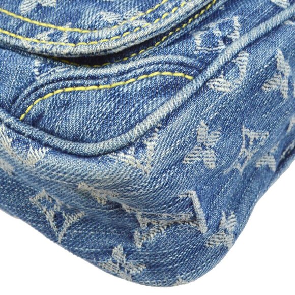 LOUIS VUITTON CAMERA BAG CROSSBODY INDIGO MONOGRAM DENIM - Picture 2 of 12